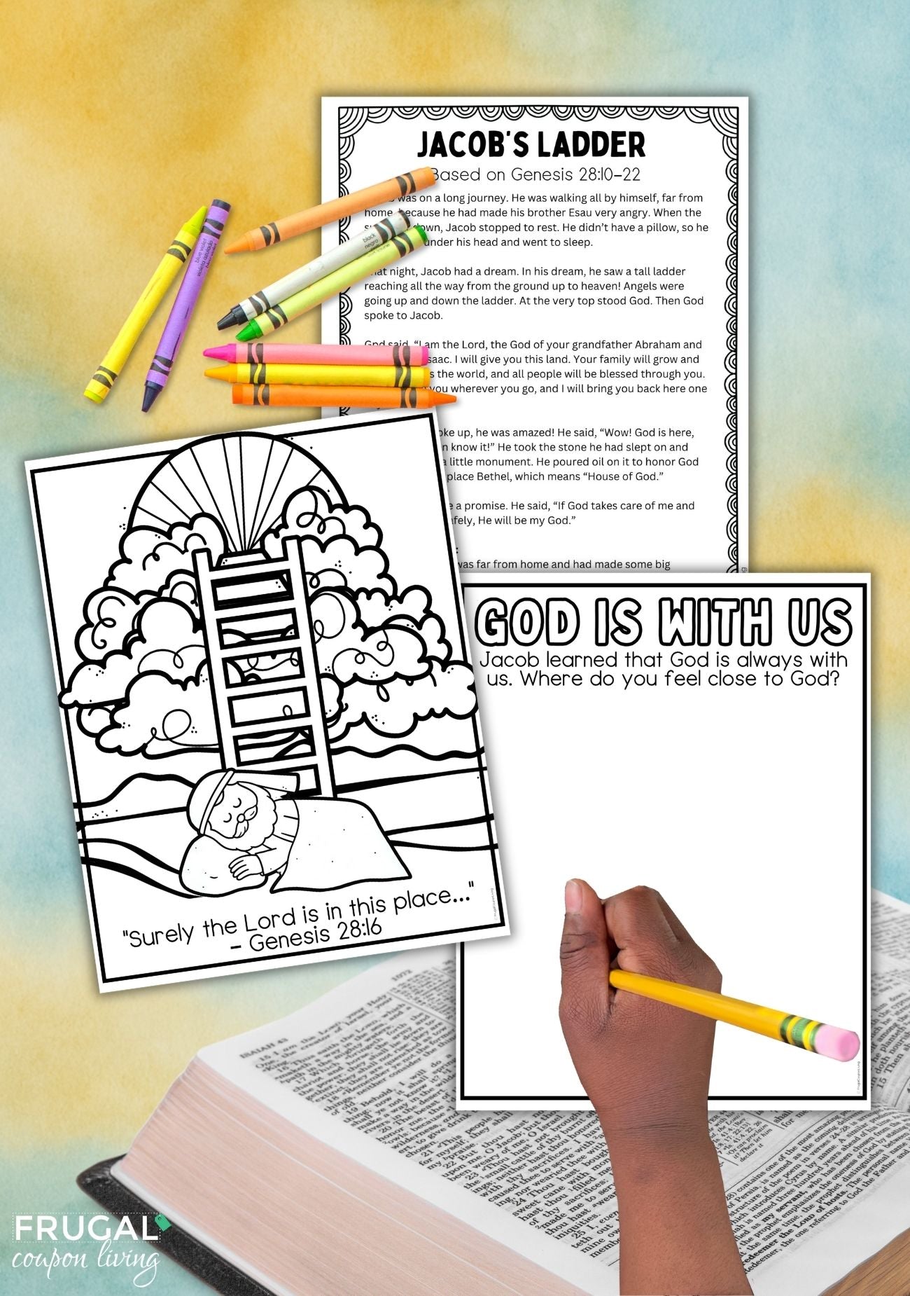 Jacob's Ladder Bible Craft for Kids - Story of Jacob’s Dream at Bethel ...