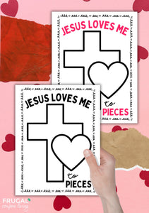 Jesus Loves Me to Pieces Mosaic Art