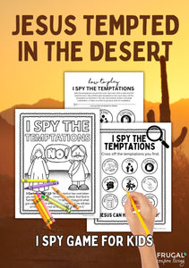 Jesus is Tempted in the Desert Craft Set