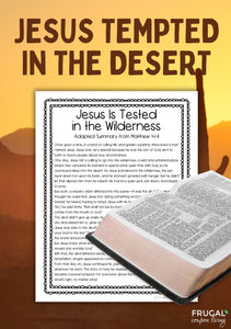 Jesus is Tempted in the Desert Craft Set