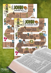 John Bible Scavenger Hunt