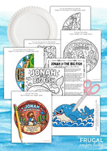 Load image into Gallery viewer, Jonah and the Big Fish Paper Plate Bible Craft