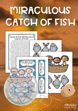 Load image into Gallery viewer, Miraculous Catch of Fish Bible Story Craft