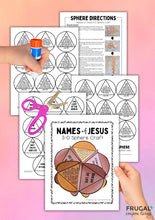 Load image into Gallery viewer, Names of Jesus 3-D Sphere Craft