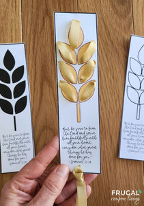 Ruth Coloring Bookmark with Ribbon