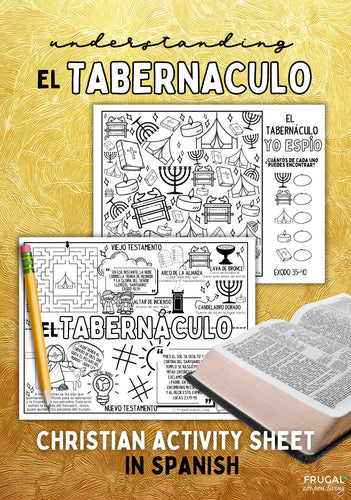 El Tabernáculo Spanish Worksheet for Kids