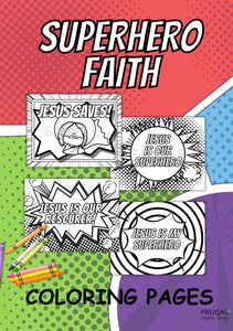 Superhero Faith Coloring Pages