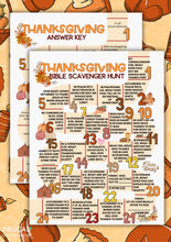 Load image into Gallery viewer, Thanksgiving Scavenger Hunt - Bible Edition