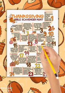 Thanksgiving Scavenger Hunt - Bible Edition