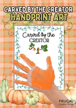 Load image into Gallery viewer, Pumpkin Handprint Art