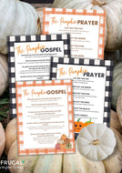 Pumpkin Prayer Printable & Gospel Message