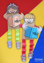 Load image into Gallery viewer, Reading the Bible Puppet Craft