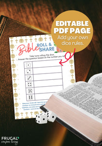 Roll and Share Bible Dice Game