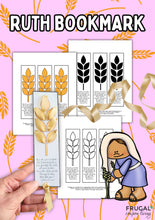 Load image into Gallery viewer, Ruth Coloring Bookmark with Ribbon