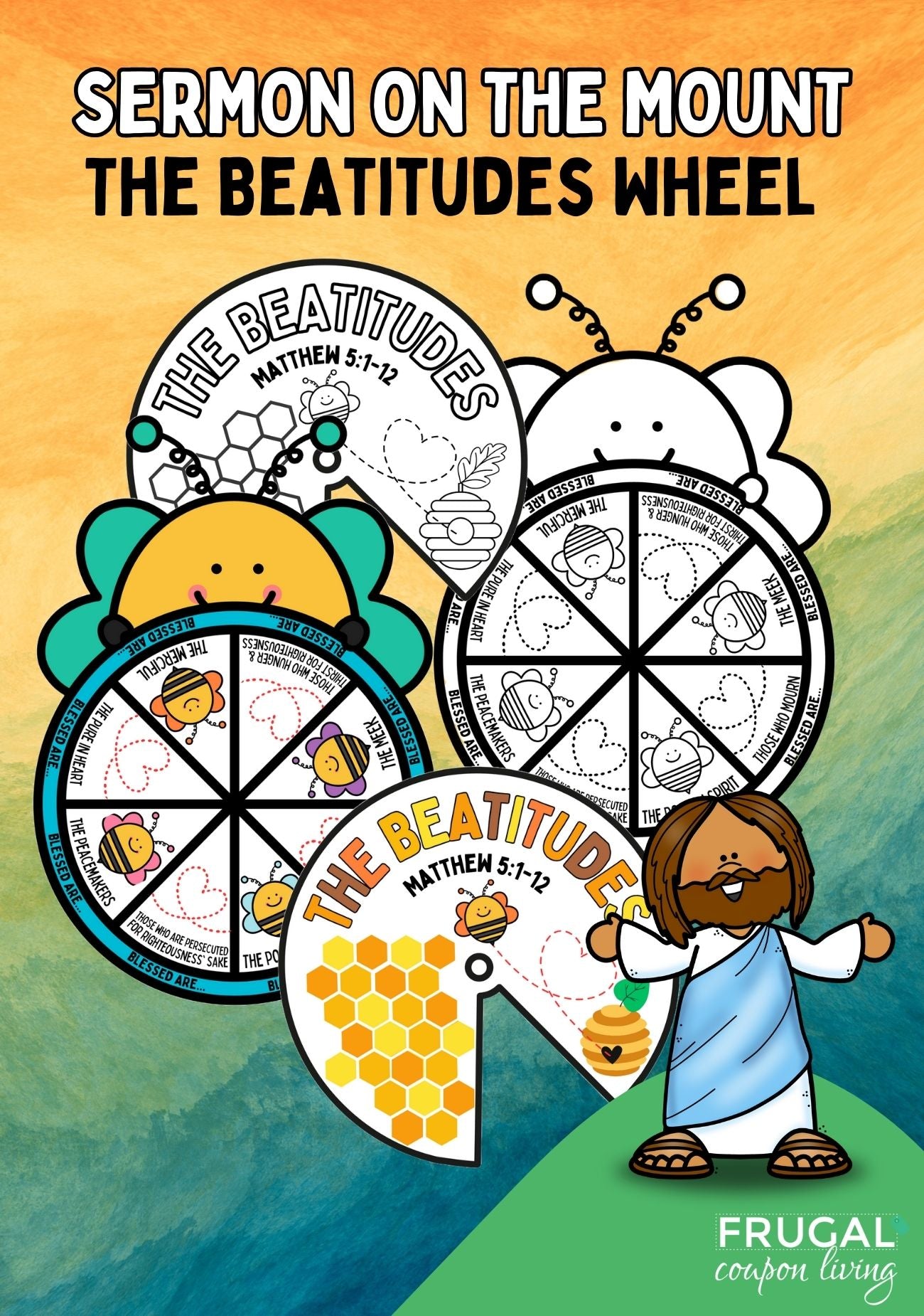 sermon-on-the-mount-for-kids-hands-on-teachings-of-jesus-crafts-frugal-coupon-living for Free Printable Creation Wheel Printable Sermon on the Mount for Kids - Hands-On Teachings of Jesus Crafts – Frugal Coupon Living for Free Printable Creation Wheel Printable