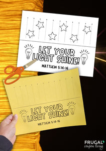 Let Your Light Shine Paper Lantern Craft