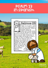 Load image into Gallery viewer, Psalm 23 Spanish Lesson Activities for Kids