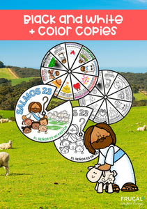 Psalm 23 Spanish Lesson Activities for Kids