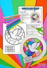 Load image into Gallery viewer, Holy Spirit Stained Glass Dove