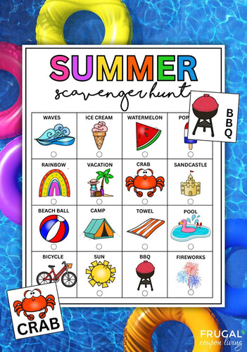 Summer Scavenger Hunt Game for a Class