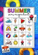 Summer Scavenger Hunt Game for a Class