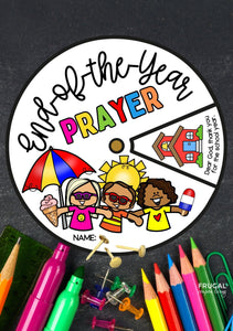 End-of-the-Year Prayer Wheel Craft for Kids