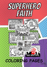 Load image into Gallery viewer, Superhero Faith Coloring Pages