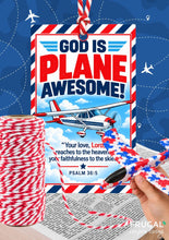 Load image into Gallery viewer, God is Plane Awesome Gift Tag