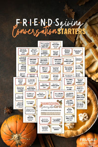 Gratitude Conversation Cards for Thanksgiving