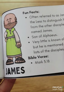 The 12 Disciples of Jesus Mini Book