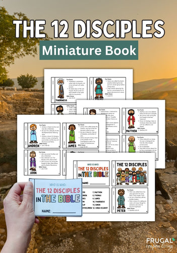 The 12 Disciples of Jesus Mini Book