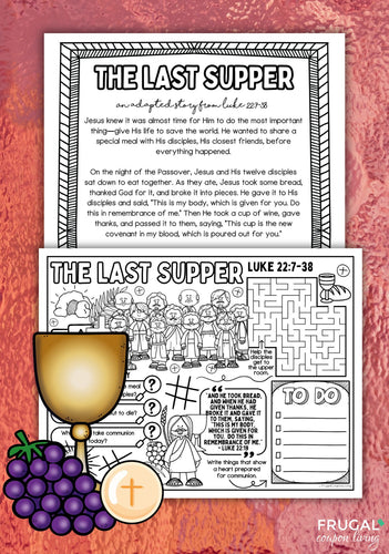 The Last Supper Activity Mat