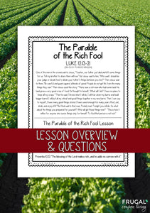 Parable of the Rich Fool Craft for Kids (April Fool's Day Idea)