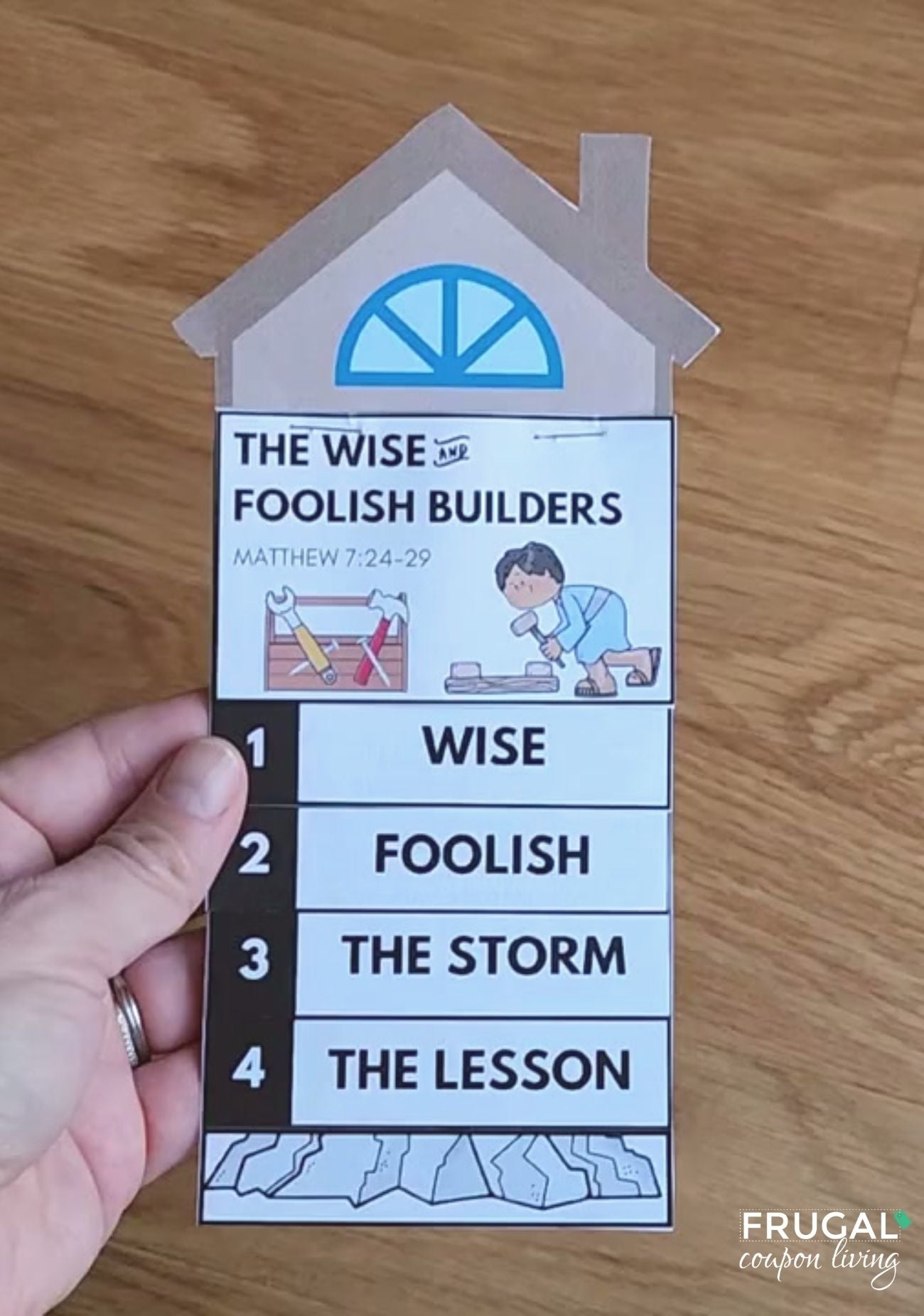 Parable of the Wise and Foolish Builders Craft Set for Kids – Frugal ...