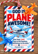 Load image into Gallery viewer, God is Plane Awesome Gift Tag