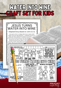 Jesus Turns Water into Wine Craft Set