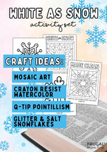 Load image into Gallery viewer, White as Snow Snowflake Bible Craft