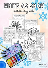 Load image into Gallery viewer, White as Snow Snowflake Bible Craft