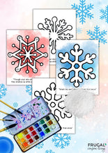 Load image into Gallery viewer, White as Snow Snowflake Bible Craft