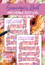 Load image into Gallery viewer, Proverbs Bible Scavenger Hunt
