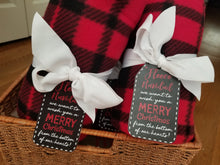 Load image into Gallery viewer, Price Drop! Fleece Navidad Gift Tag