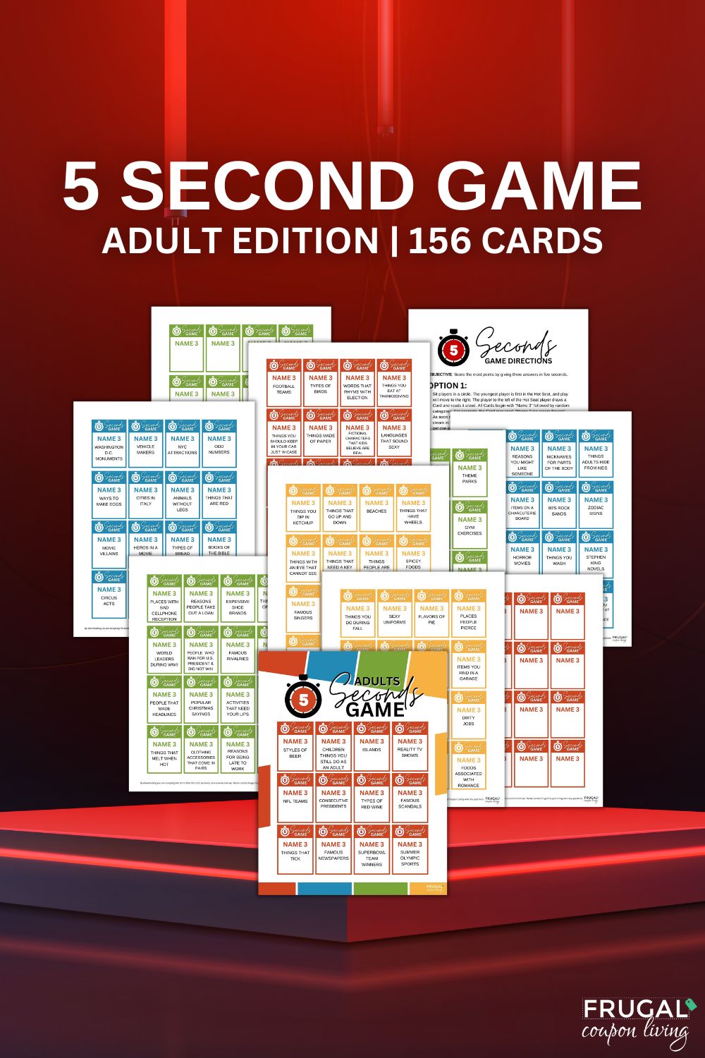 Second Game How to Play 5 Second Games for Adults – Frugal Coupon Living