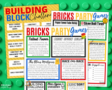Load image into Gallery viewer, Brick Building Themed Party Games