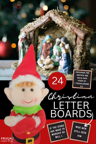 Encouraging Bible Letter Board Elf Props