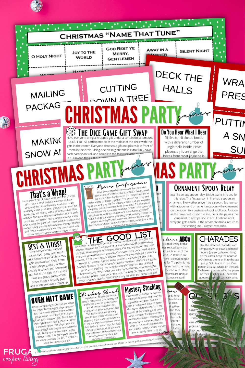 Christmas Party Games – Frugal Coupon Living for Free Printable Christmas Party Games For Adults