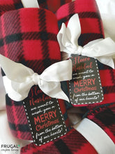 Load image into Gallery viewer, Price Drop! Fleece Navidad Gift Tag