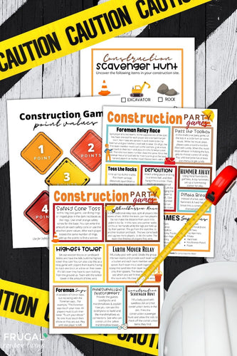 Construction Party Games