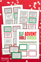 Load image into Gallery viewer, Elf Advent Calendar Bible Verses for Kids (24-days)