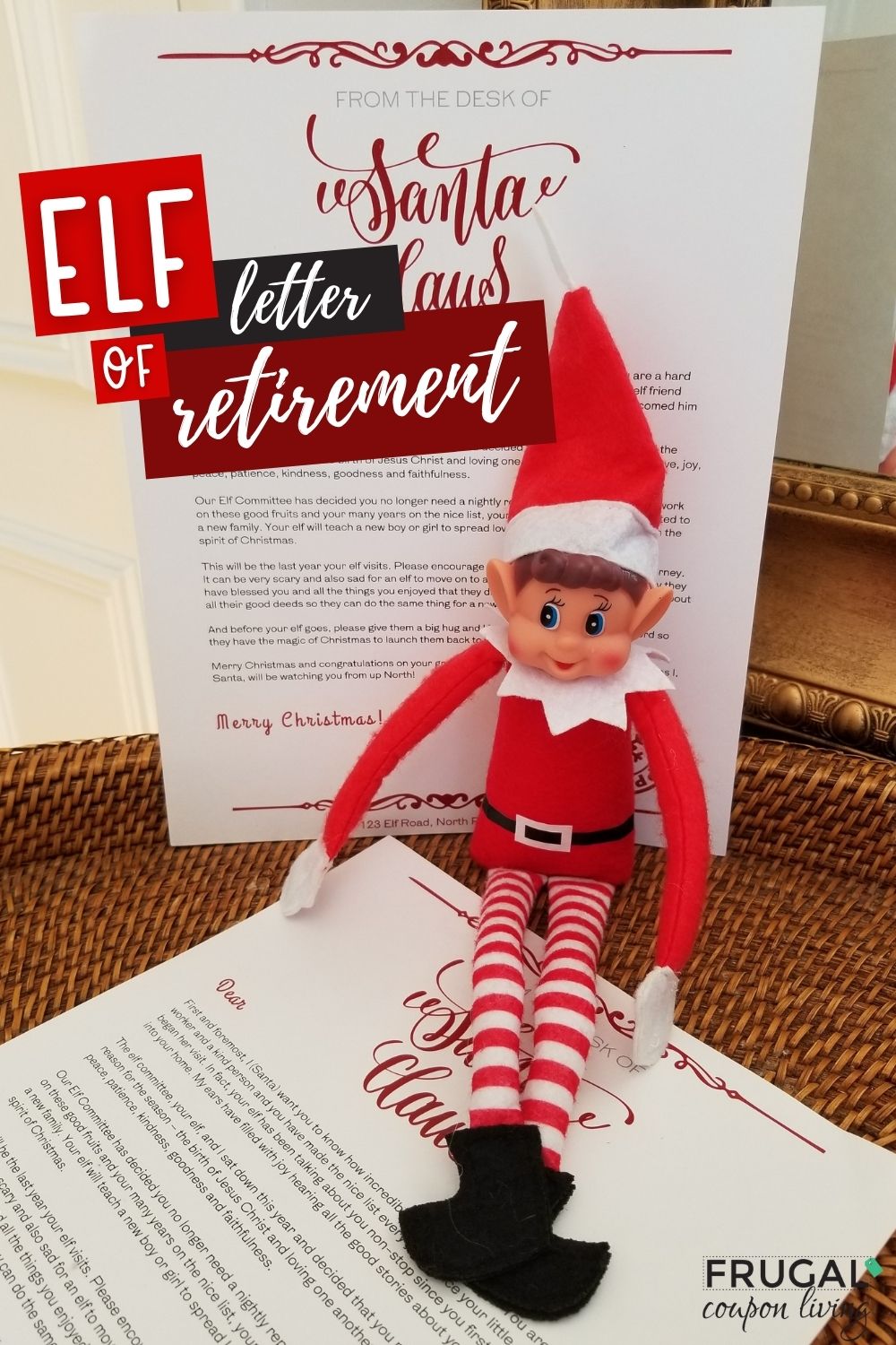 elf retirement letter printable - say goodbye to the elf forever