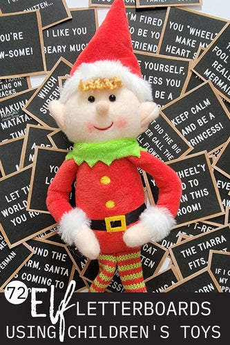 Elf Letterboards for Toys (72-days)